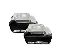 BOGJFC Batería 18V 5Ah/6Ah Li-Ion Sustitución Para Compatible Con Makita DGA504 DTD173 TW004G DTW700 Con BMS Indicador LED Celdas 18650(2PCS 6Ah)