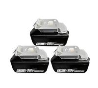 BOGJFC Batería 18V 5Ah/6Ah Li-Ion Sustitución Para Compatible Con Makita DGA504 DTD173 TW004G DTW700 Con BMS Indicador LED Celdas 18650(3PCS 6Ah)