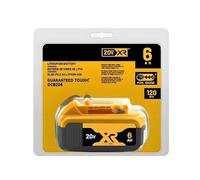 BOGJFC Batería 20V 6Ah Pack Li Ion 18650 Compatible Con DeWalt DCB184 DCB200 Para Taladro Llave De Impacto Uso Exterior 180Wh BMS Indicador LED(1PCS 6.0Ah)