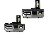 BOGJFC Batería De Litio 18V Compatible Con Ryobi One+ 4,0Ah/6,0Ah/8,0Ah Para Herramientas Inalámbricas, Taladros Amoladoras Atornilladores, Carcasa Negra, Larga Autonomía(2PCS 4Ah)