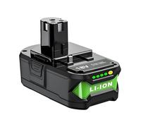 BOGJFC Batería Li Ion 18V 6Ah Pack Compatible Con Ryobi P108 Reemplazo Para P113 P114 P116 P117 P118 P119 P125 Herramientas Sin Cable Taladro Sierra Atornillador(1 battery)