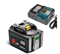 BOGJFC Compatible Con Makita 18V 9.0Ah Batería Li-Ion De Repuesto Para Herramientas 18V BL1830 BL1840 BL1850 BL1860 9000mAh Pack 18650(Combination set)