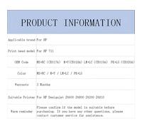 BOGJFC HP771 Cabezal De Impresión Compatible Con HP DesignJet Z6200 Z6600 Z6800 Producción Fotográfica Cabezal CE017A CE018A CE019A CE020A for HP 771 OEM(1PC - LM and LC)