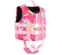 Boglia Chaleco de natación para niños Chaqueta Flotante para niños pequeños para bebés, Flotador para Piscina con Correa de Seguridad Ajustable, flotadores para Edades de 1 a 9 años / 22 a 50 Libras …