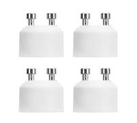 Bognajin Adaptador de enchufe GU10 a MR16, convertidor de portalámparas de 4 piezas con material ABS térmico, fácil instalación Adaptador de bombilla GU10 a MR16 para lámparas halógenas
