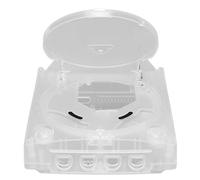 Bognajin Carcasa de plástico translúcida para Dreamcast DC, carcasa de repuesto con soporte superior e inferior para los mandos y el módem, cubierta transparente retro para consola de