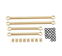 Bognajin Premium Copper RC Car Pull Rod Set, Front Rear Upper Link Replacement for RC Crawlers, Easy Installation, Enhanced Stability and Performance