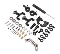 Bognajin RC Front Upper Lower Swing Arm Set with Drive Shaft for WPL D12 D42 D Series Remote Control Car DIY Repair Upgrade Kit