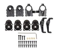 Bognajin RC Steering Cup Upgrade Set, Copper Rear Axle Sleeve Gear Cover Kit for FCX24 1/24 Rock Crawler, Precision - Fit Full - Copper Steering Components with Hex Wrench and Mounting (Negra)