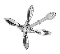 Bognajin Rezón Plegable de 3,3 Libras, Barco 316 Menos de Acero, Plegable Compacto para Bote Marino, yate, con 4 púas para Viejos en ríos y Lagos