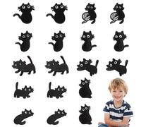 Bogoro 18 Piezas Parches Ropa Termoadhesivos,Parches Ropa Termoadhesivos,Diy Coser Parches para Ropa,Pegatinas Para Ropa con Plancha para Mochilas, Chaquetas, Jeans, Camisetas, Negro