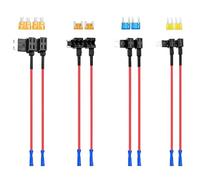 Bogoro 8 Pcs Adaptador de Fusibles,Portafusibles Estándar,Estándar Robacorrientes Portafusibles,Adaptador Fusibles Coche,Porta Fusible Add A Circuito para Distribuidor de Fusibles Enchufables de Coche
