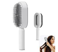 Bogoro Cepillo Masajeador Con Cojín, Cepillo Pelo Antitirones, Cepillo De Pelo Autolimpiante, Cepillo de Masaje 3D, Cepillo Desenredante Sin Tirones, Hair Peines para Eliminar Enredos y Nudos