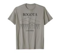 Bogotá Colombia Minimalista Ciudad Horizonte Viaje Souvenir Camiseta
