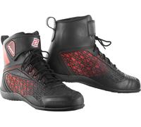 Bogotto Aaron Botas de moto, negro-rojo, tamaño 47 para Mujer