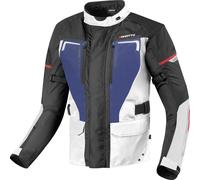 Bogotto Aveno waterproof 3in1 Chaqueta textil de moto impermeable, negro-azul, tamaño S para Hombres