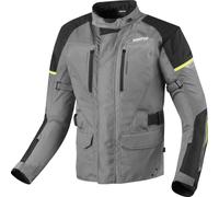 Bogotto Aveno waterproof 3in1 Chaqueta textil de moto impermeable, plata, tamaño S para Hombres