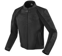 Bogotto Black-X V2 Chaqueta de cuero para motocicleta, negro, tamaño M para Hombres
