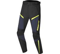 Bogotto Blaze-Air Pantalones textiles de moto, negro/azul/fluo amarillo, Talla XL