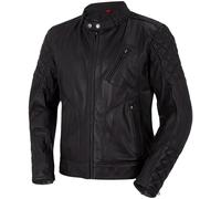 Bogotto Chicago Retro Chaqueta de cuero para moto, negro, Talla 48