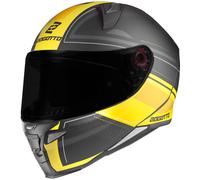 Bogotto FF110 Cinder Casco, negro-amarillo, tamaño L para Hombres