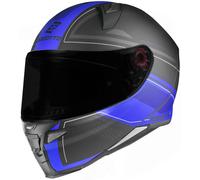 Bogotto FF110 Cinder Casco, negro-azul, tamaño XL para Hombres