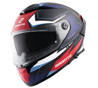 Bogotto FF118 Vilial Casco, negro-blanco-rojo-azul, tamaño S para Mujer