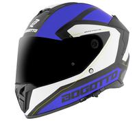 Bogotto FF122 BGT Casco, blanco-turquesa-azul, tamaño 2XL para Hombres