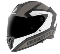 Bogotto FF122 BGT Casco, gris-blanco, tamaño M para Hombres