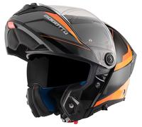 Bogotto FF404 Ezion Casco abatible, negro/naranja, Talla S