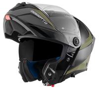 Bogotto FF404 Ezion Casco abatible, negro/verde, Talla S (55/56)