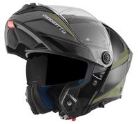 Bogotto FF404 Ezion Casco abatible, negro-verde, tamaño XS para Mujer