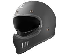 Bogotto FF980 Caferacer Casco da Croce, Nero Opaco, L