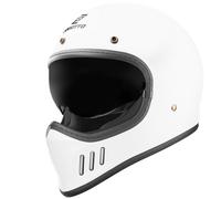 Bogotto FF980 Casco Caferacer Cross, Blanco mate, Talla XS