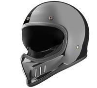 Bogotto FF980 Casco Caferacer Cross, negro, tamaño M para Mujer