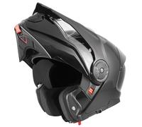 Bogotto FG-102 Casco abatible de fibra de vidrio para enduro, negro, Talla M