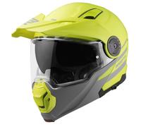 Bogotto FG-102 Duo Casco abatible de fibra de vidrio para enduro, amarillo, tamaño M para Hombres
