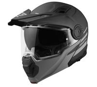 Bogotto FG-102 Duo Casco abatible de fibra de vidrio para enduro, Black Matt, Talla XL