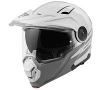 Bogotto FG-102 Duo Casco abatible de fibra de vidrio para enduro, blanco, tamaño XL para Hombres