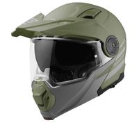 Bogotto FG-102 Duo Casco in Fibra di vetro, Verde Opaco, XL
