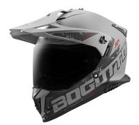 Bogotto FG-601 Duo Casco de enduro de fibra de vidrio, Grey matt, Talla XXXL