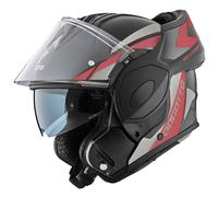 Bogotto FS-X600 Atyr Casco, negro mate/gris/rojo, Talla L