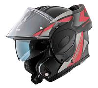 Bogotto FS-X600 Atyr Casco, negro mate/gris/rojo, Talla XS