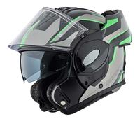 Bogotto FS-X600 Vyda Casco, negro/gris/verde, Talla M