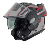 Bogotto FS-X600 Vyda Casco, negro mate/gris/rojo, Talla S