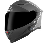Bogotto H153 BT SPN Bluetooth Casco, negro-gris, tamaño XS para Hombres