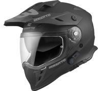 Bogotto H331 BT Bluetooth Casco Enduro, Nero Opaco, M