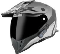 Bogotto H331 BT Tour EVO Bluetooth Casco Enduro, Nero Opaco/Grigio, XS