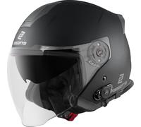 Bogotto H586 BT Solid Bluetooth Casco Jet, nero opaco, XL (61/62) | Fácil de cambiar