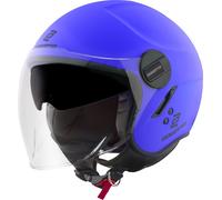 Bogotto H595-1 SPN Casco Jet, azul, tamaño S para Hombres